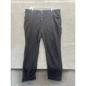 Lee Plus Flex Motion Jeans Womens‎ 22W Black Denim Mid Rise Regular Fit Straight